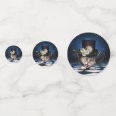 Geweldige Mad Hatter Theepot Cat Whimsical Design Confetti (Achterkanten)