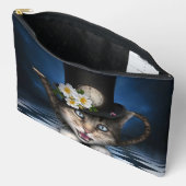 Geweldige Mad Hatter Theepot Cat Whimsical Design Etui (Open)