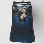 Geweldige Mad Hatter Theepot Cat Whimsical Design Golfheadcover (Draai 90)