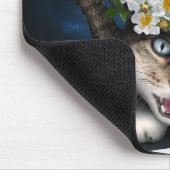 Geweldige Mad Hatter Theepot Cat Whimsical Design Muismat (Hoek)