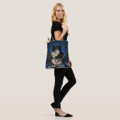 Geweldige Mad Hatter Theepot Cat Whimsical Design Tote Bag (Op model)