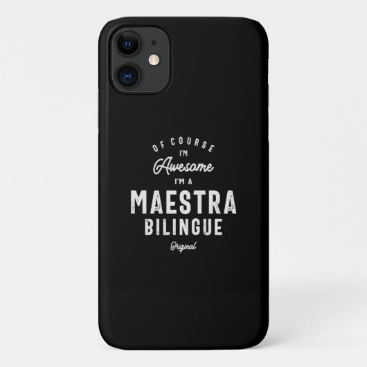 Geweldige Maestra Bilingue: Natuurlijk Case-Mate iPhone Case (Achterkant)