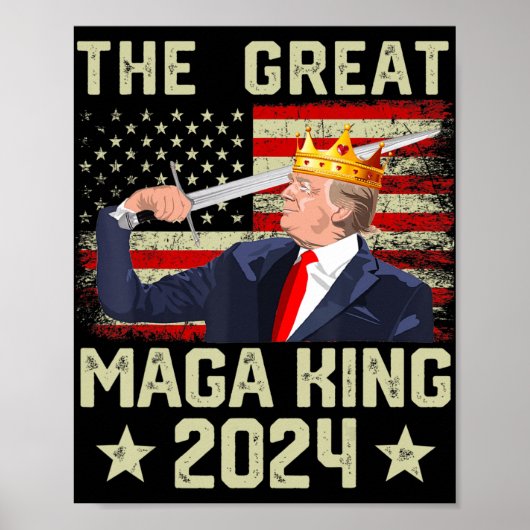 Geweldige MAGA King Trump Biden Political Ultra Me Poster (Voorkant)