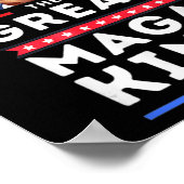 Geweldige MAGA King Trump Biden Political Ultra Me Poster (Hoek)