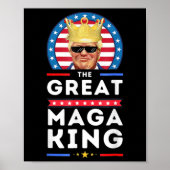 Geweldige MAGA King Trump Biden Political Ultra Me Poster (Voorkant)