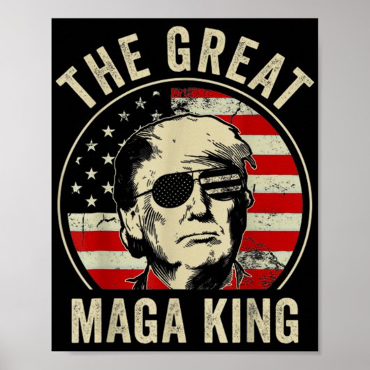 Geweldige MAGA King Trump Biden Political Ultra Me Poster (Voorkant)