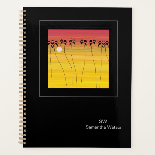 Geweldige, magische, Inspirerend-Afrikaanse zonson Planner (Voorkant)