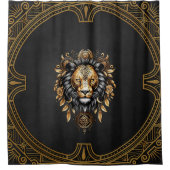 Geweldige majestueuze leeuw douchegordijn (Voorkant)