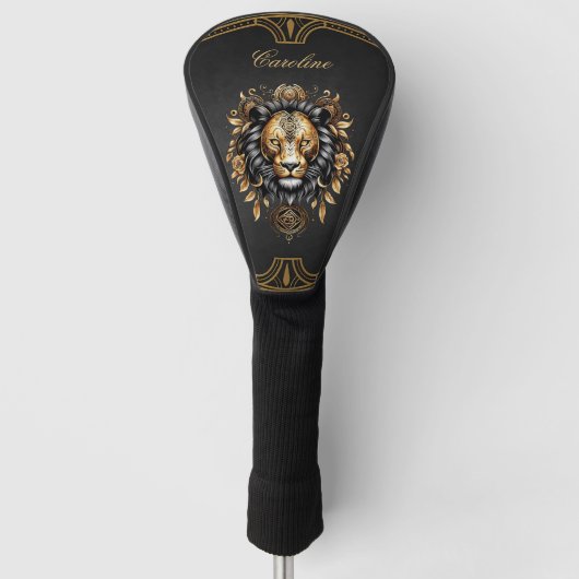Geweldige majestueuze leeuw golfheadcover (Voorkant)