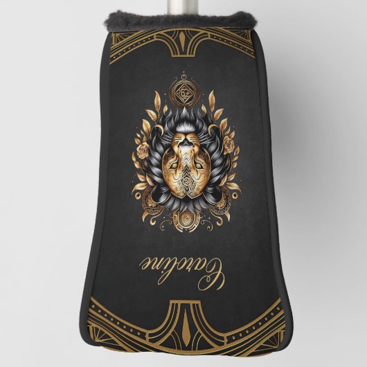 Geweldige majestueuze leeuw golfheadcover (Draai 90)