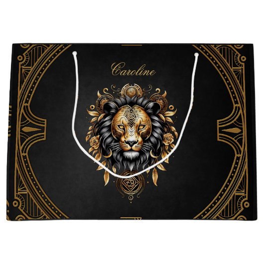 Geweldige majestueuze leeuw groot cadeauzakje (Voorkant)