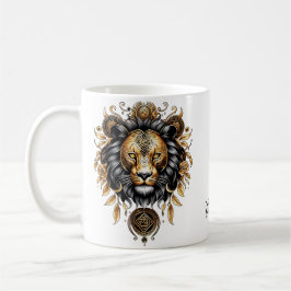 Geweldige majestueuze leeuw koffiemok