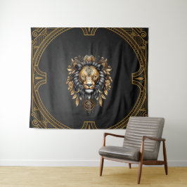 Geweldige majestueuze leeuw wandkleed