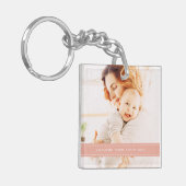 Geweldige mam sinds 20XX Modern Simple Thread Phot Sleutelhanger (Voorkant Links)