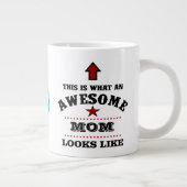 Geweldige mama Dank je moeder van zoon of dochter Grote Koffiekop (Rechts)