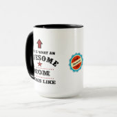 Geweldige mama Dank je moeder van zoon of dochter Mok (Voorkant links)