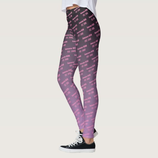 Geweldige mama, Est. 20XX. Moederdag Leggings (Links)