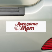 Geweldige mama voor Moederdag Bumpersticker (Op auto)