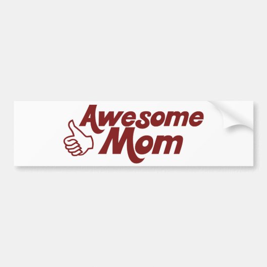 Geweldige mama voor Moederdag Bumpersticker (Voorkant)