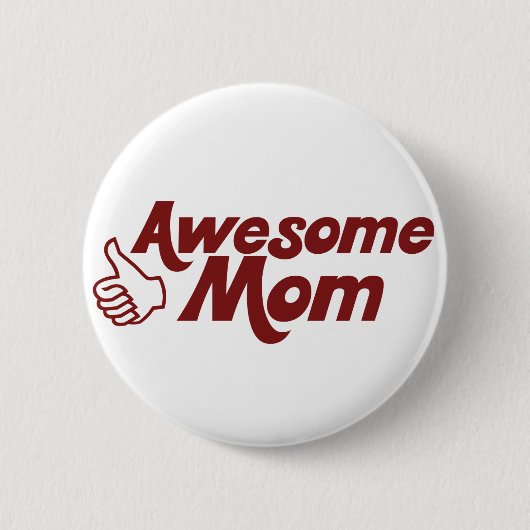 Geweldige mama voor Moederdag Ronde Button 5,7 Cm (Voorkant)