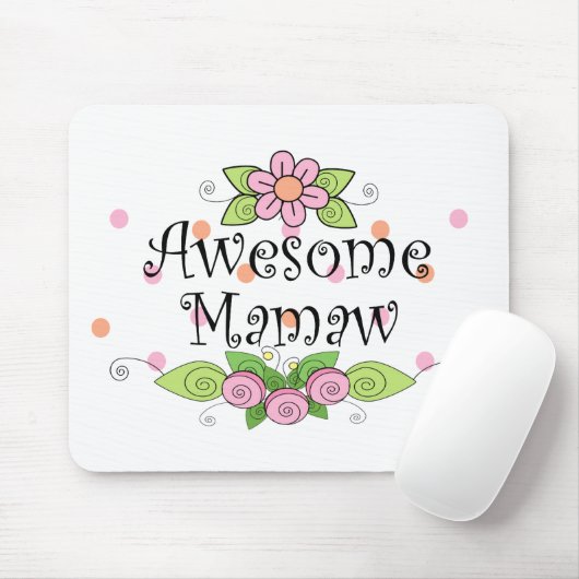 Geweldige Mamaw T-Shirt Muismat (Met muis)