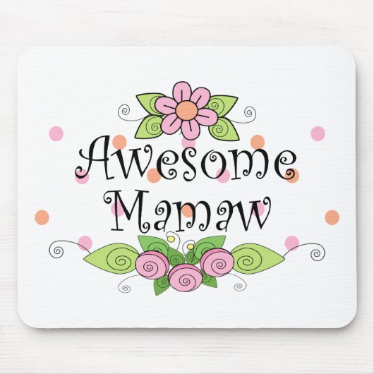 Geweldige Mamaw T-Shirt Muismat (Voorkant)