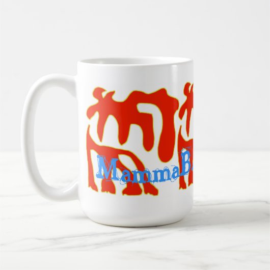 Geweldige MammaBASIL Design Mok! Koffiemok (Links)