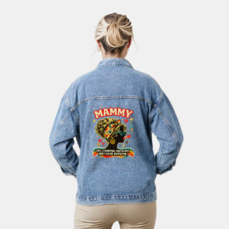 Geweldige Mammy Retro Oma Vintage Groovy Cadeau Denim Jacket