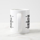 Geweldige man grafische typografie grote koffiekop (Achterkant)