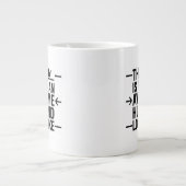 Geweldige man grafische typografie grote koffiekop (Voorkant)