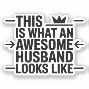 Geweldige Man Grafische Typografie Sticker