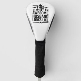 Geweldige Man Minimalistische Typografie Golfheadcover