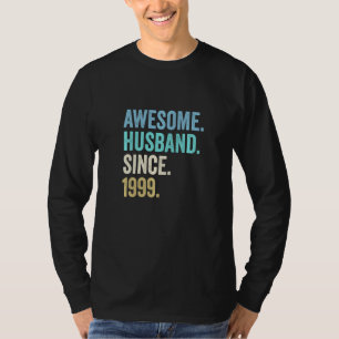 Geweldige man sinds 1999 23e bruiloft t-shirt
