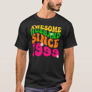 Geweldige man sinds 1999 bruiloft Jubileum Gro T-shirt