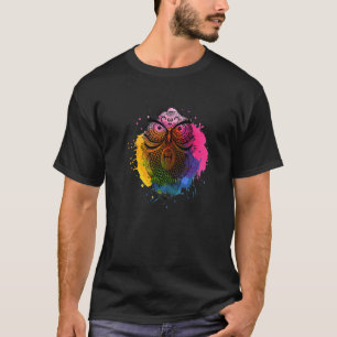 Geweldige Mandala Owl met gegevens over stamhout T-shirt