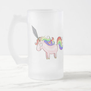 Geweldige Manly Unicorn Beer Mok