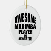 Geweldige Marimba Player Keramisch Ornament (Rechts)