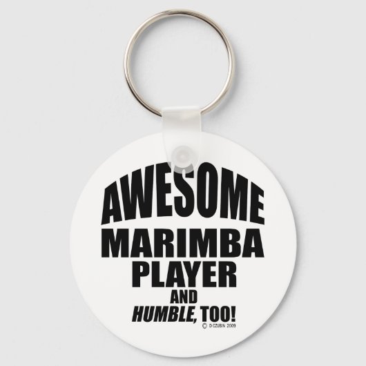 Geweldige Marimba Player Sleutelhanger (Voorkant)