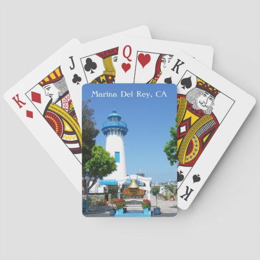 Geweldige Marina Del Rey-speelkaarten! Pokerkaarten (Achterkant)