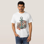 Geweldige maritiem avontuur in Anchor Comic-stijl T-shirt (Voorkant volledig)