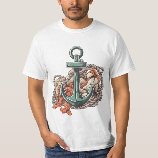 Geweldige maritiem avontuur in Anchor Comic-stijl T-shirt (Voorkant)
