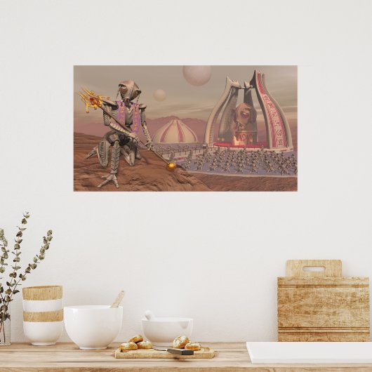 "Geweldige Mars Ant" Poster (Keuken)