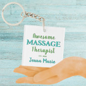 Geweldige massagetherapeut Gepersonaliseerd Sleutelhanger