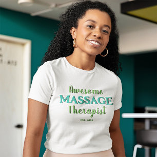 Geweldige massagetherapeut op maat t-shirt