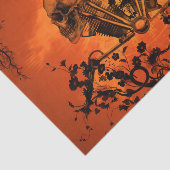 Geweldige mechanische schedel tissuepapier (Detail)