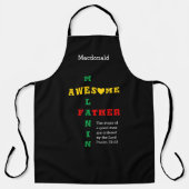 GEWELDIGE MELANIN FATHER, gepersonaliseerd Schort (Voorkant)