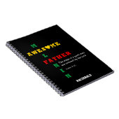 Geweldige Melanin FATHER Notitieboek (Rechterzijde)