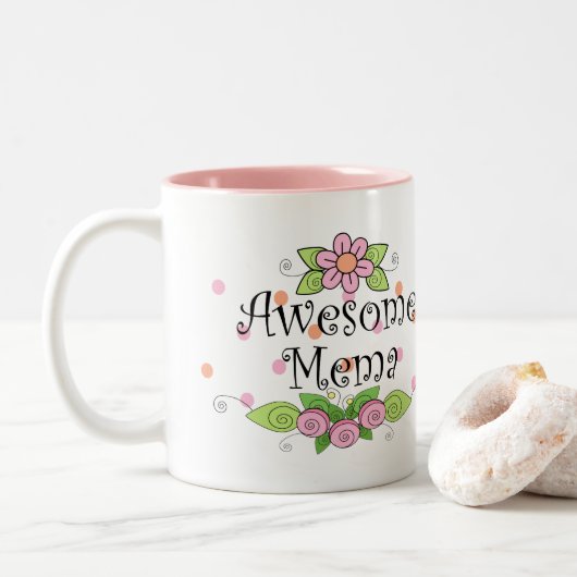  Geweldige Mema Tweekleurige Koffiemok (Met donut)
