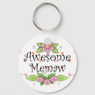 Geweldige Memaw T-Shirt Sleutelhanger