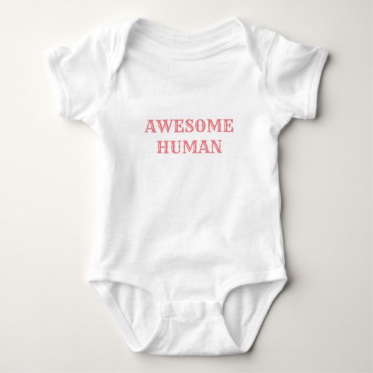 GEWELDIGE MENS: Wit Romper (Voorkant)